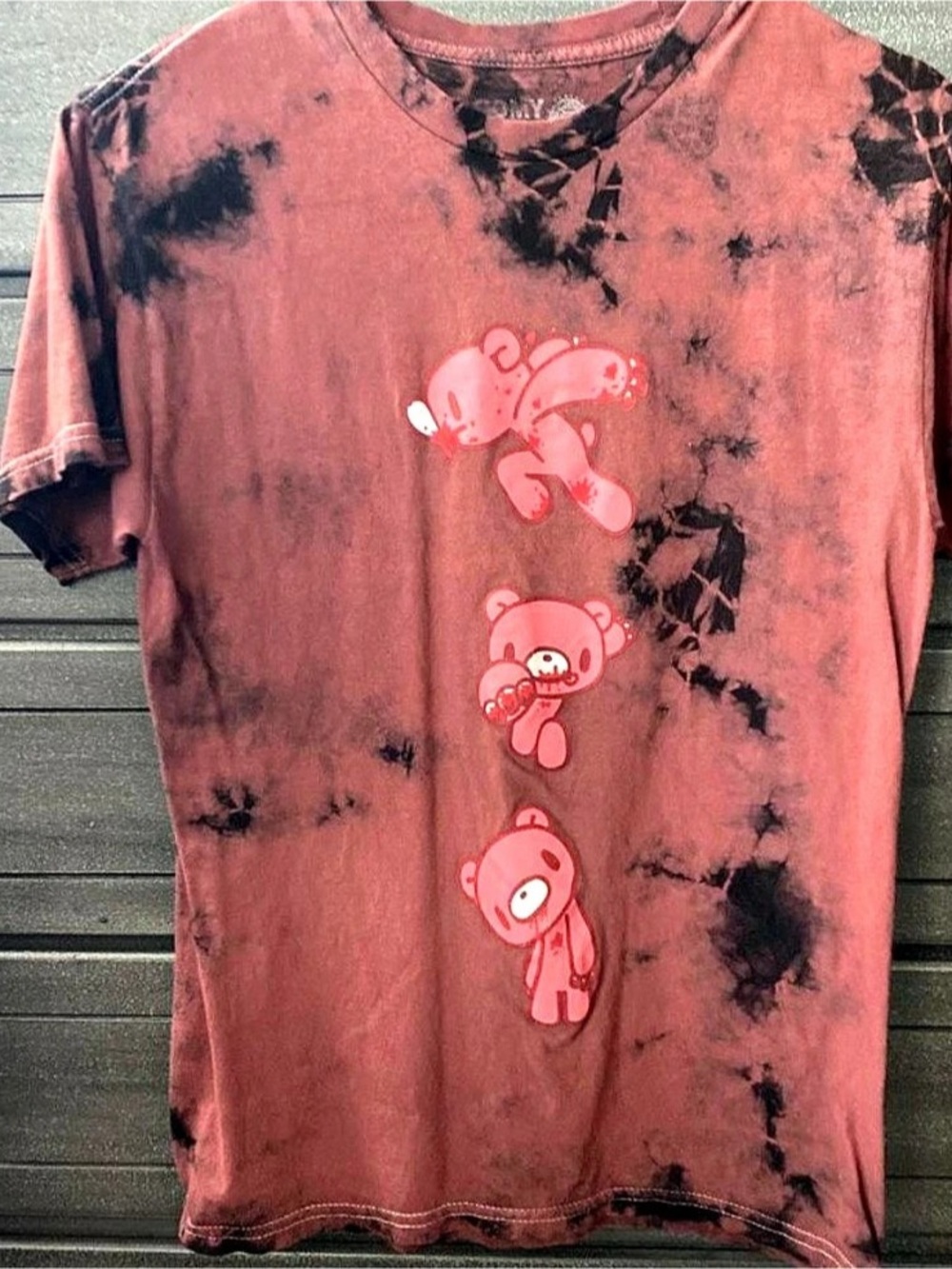 gloomy bear tie dye shirt